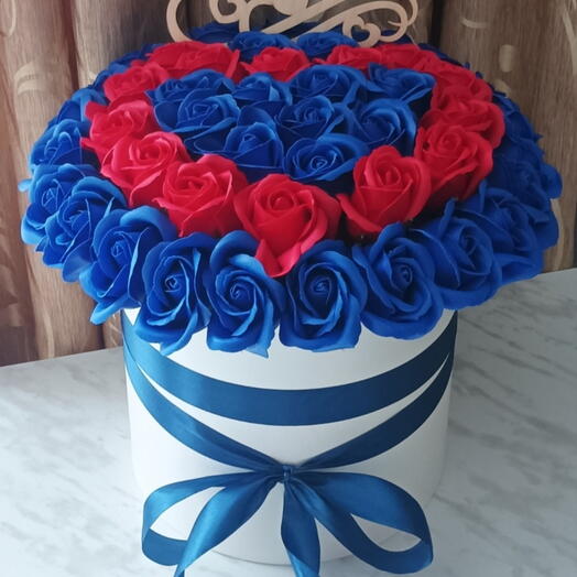 51 мыльная роза сердце