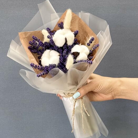 Букет сухоцветов 💜Леди Лаванда 💜