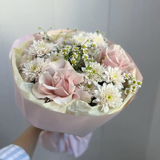 Букет с французскими розами 1
