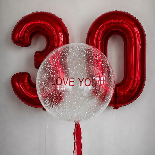 Шары на 30 лет