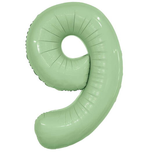 Цифра гелиевая 9 Олива