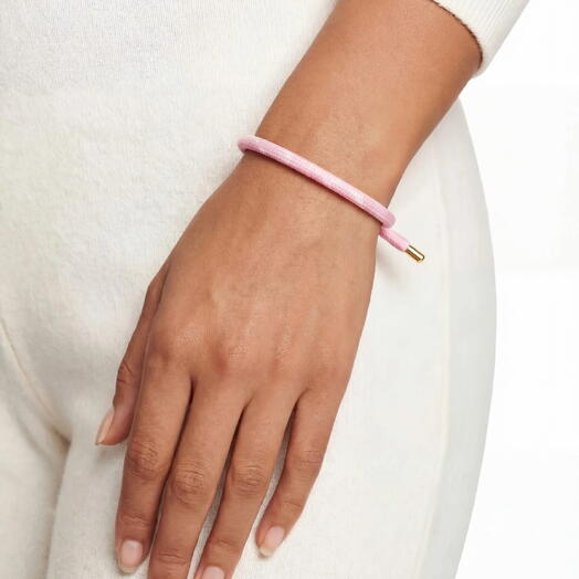 Розовый браслет LU CORD PINK GLDN для подруги, девушки, сестры, на подарок, для себя