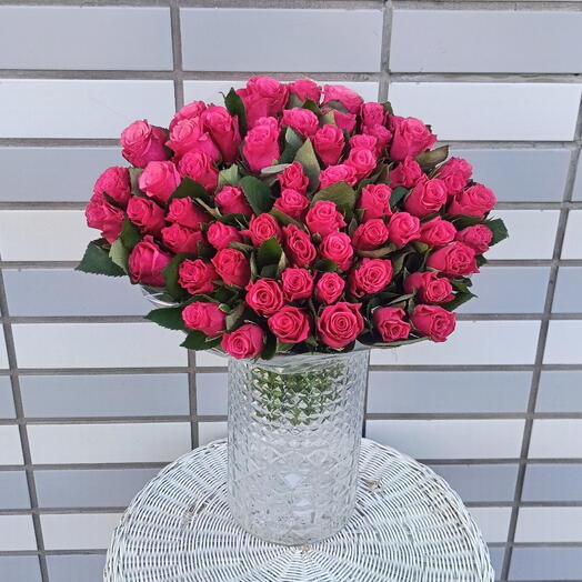 51 малиновая кенийская роза 🌹 Розы