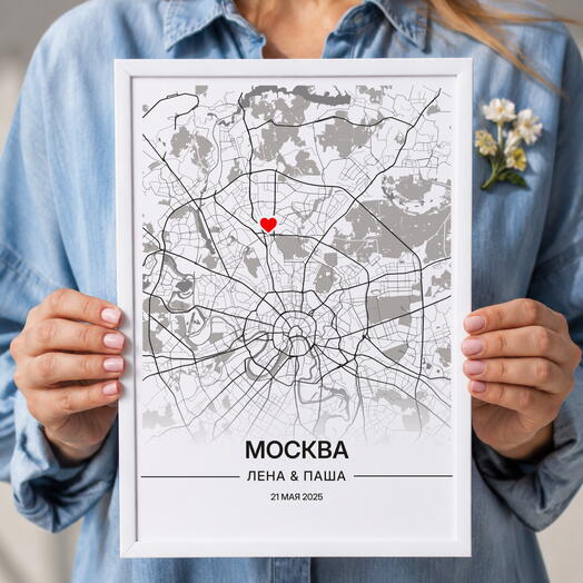 Подарок на годовщину свадьбы / отношений, Стиль Текстура, А4 (21 × 29,7 см)