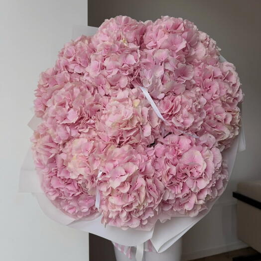 Букет розовой гортензии 🌸