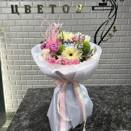 Авторский букет с герберами
