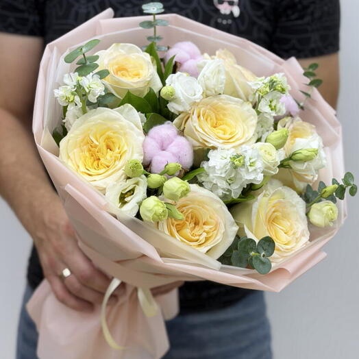 Букет авторский из розы Канделайт🌷
