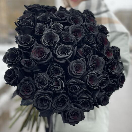 45 черных роз🖤