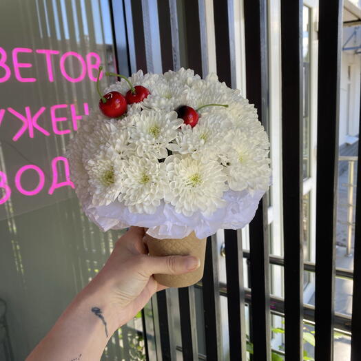 Нежная мороженка из хризантем
