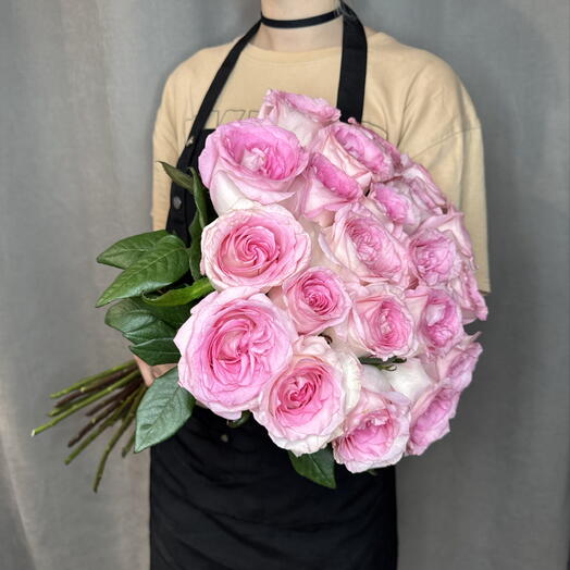 Розовая роза💕21 штука