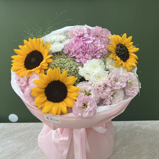 Вау букет с гортензией 🌸