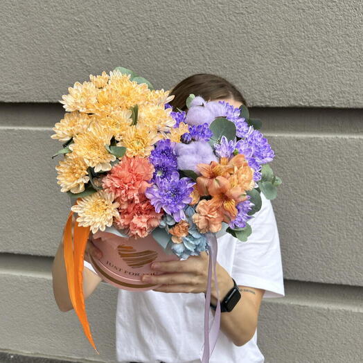 Композиция «Учительская симфония» 🧡💜 отличный вариант для учителя👩🏫 яркая, стойкая, пушистая 🤗