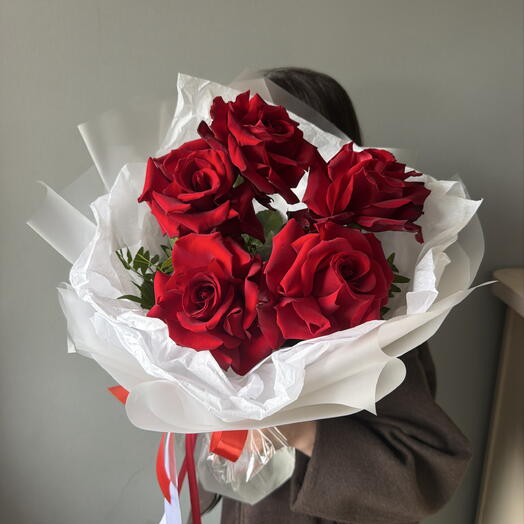 Красные розы для учителя ️