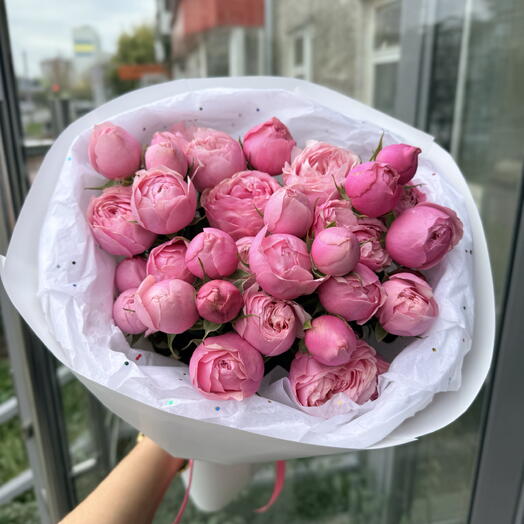 Букет из пионовидных роз «пионы»