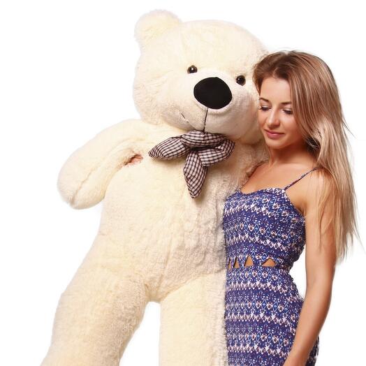 Large white teddy bear 140cm