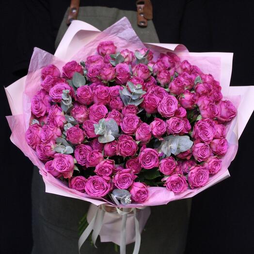 25 rosas peonías arbustivas + eucalipto