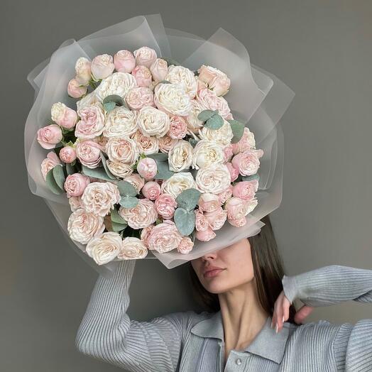 Пионовидная кустовая Роза 25 шт 💞