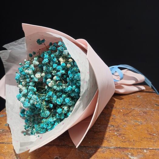 Мини-букет из голубой гипсофилы, Цветы и подарки в Ступино, купить по ...