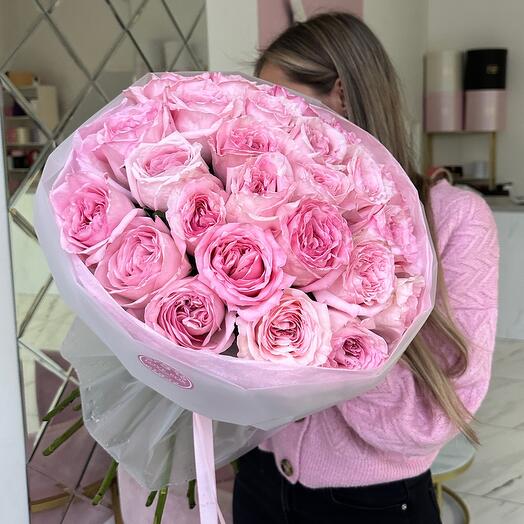 Bouquet of peony roses Pink Ohara