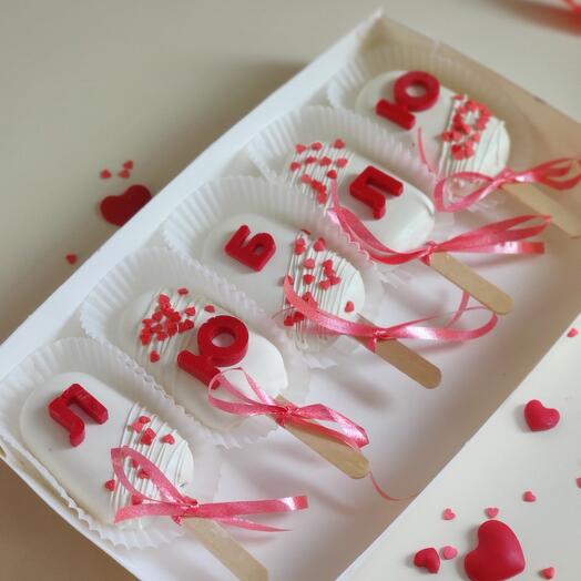 Cheesecake popsicle "love"