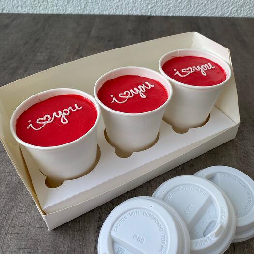 Cake to go, 3 стакана