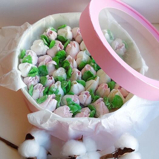 Marshmallow bouquet in kobobka