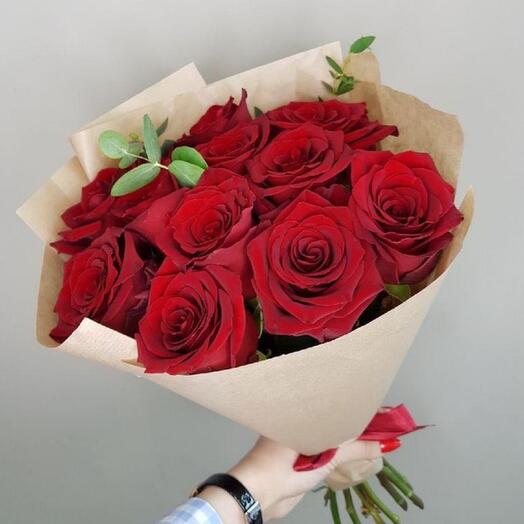 Ramo de 11 rosas rojas