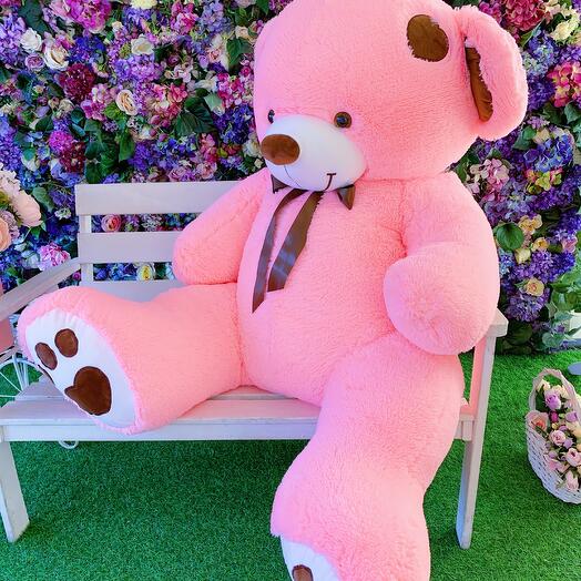 Oso de peluche grande 180 cm rosa Tony