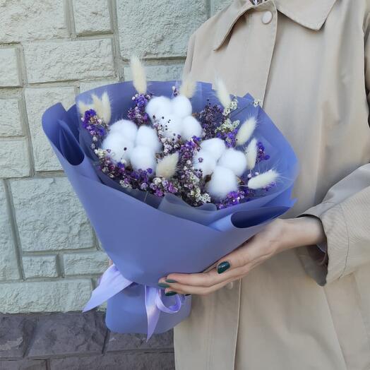 Bouquet with dried flowers "Radiance"