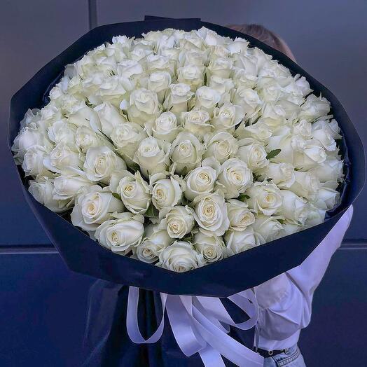 101 white roses