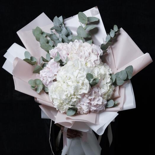 Hydrangeas Pink and white Bouquet