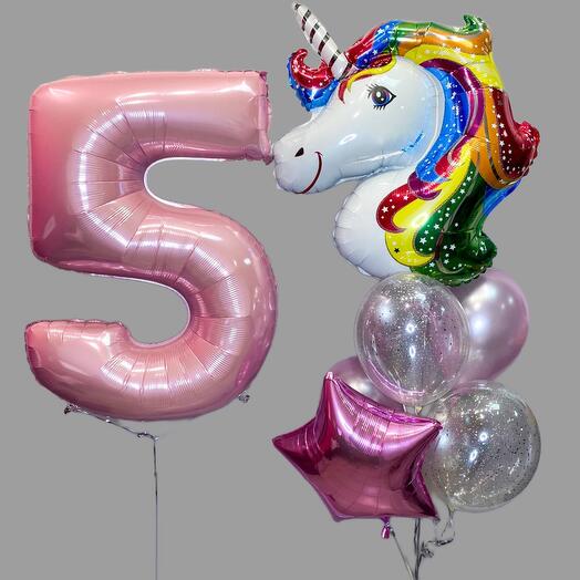 Set of balls with the number "Magic unicorn"