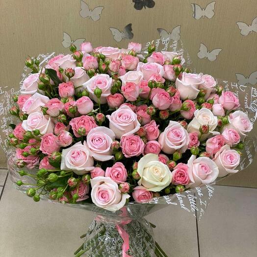 Большой букет роз️