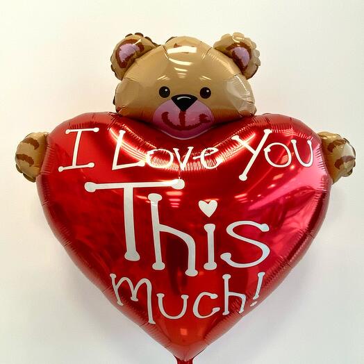 Oso de peluche-corazón