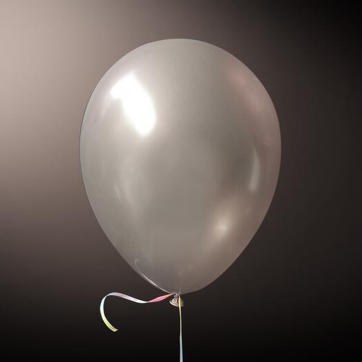 Helium balloon chromo champagne 12"
