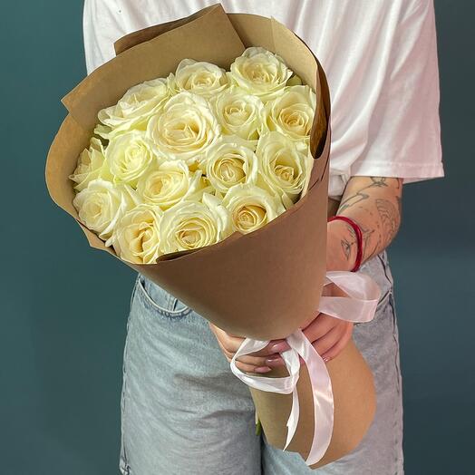 Rosas blancas 15 piezas
