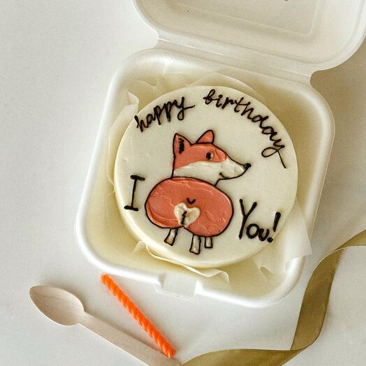 Pastel de Corgi Bento feliz cumpleaños