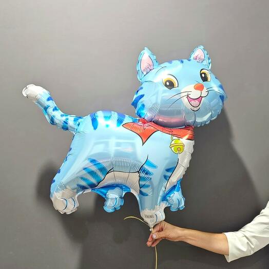 Шар  Фигура, Любимый котенок, Синий