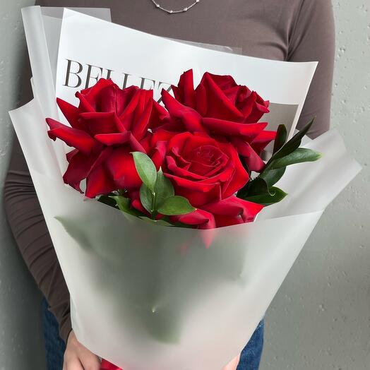 Букет-комплимент из ажурных роз