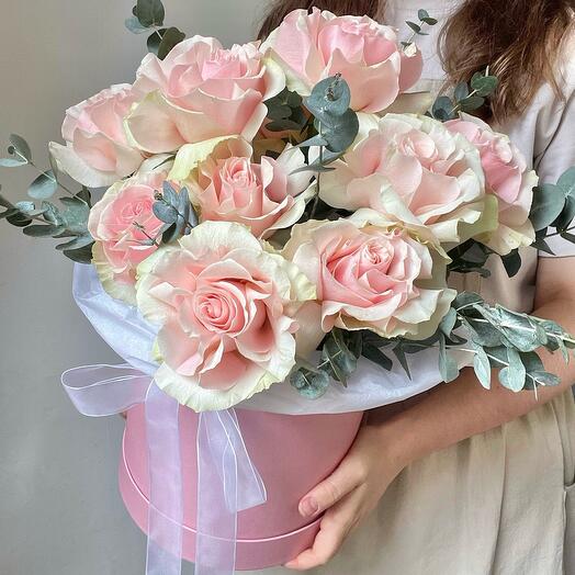 Rosas francesas en una Caja