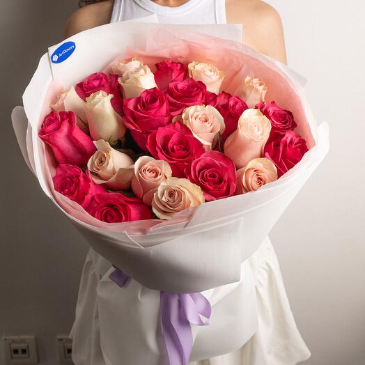 Букет из 25 роз  50 см