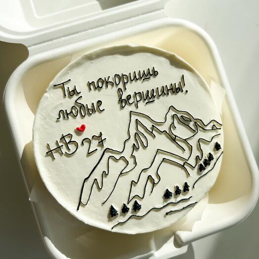 Бенто торт «Ты покоришь любые вершины»