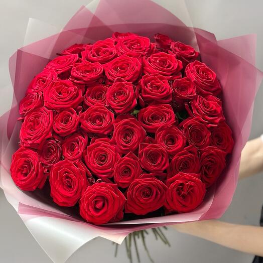 Bouquet of red roses 51 pieces