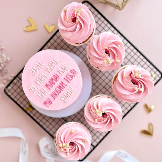 Бенто з капкейками мамі