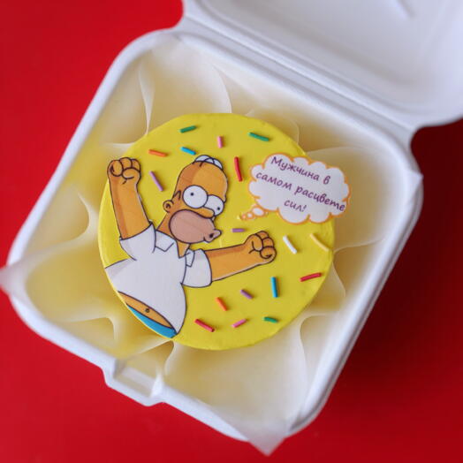 Pastel de Bento para hombre como regalo con humor