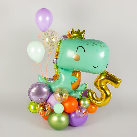 Маленькая фигура с цифрой «Динозаврик»