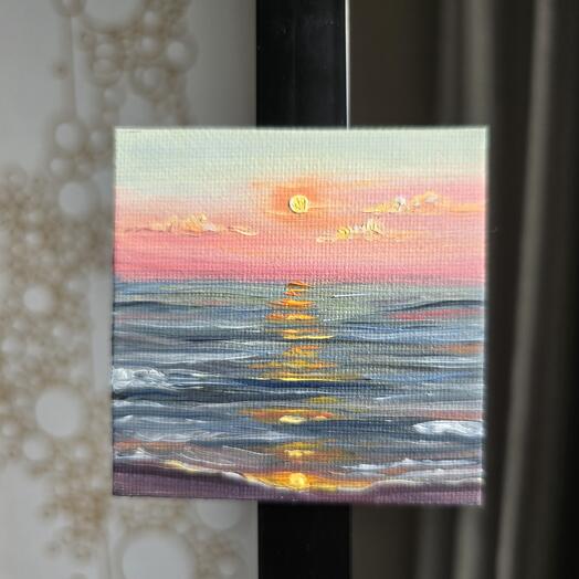Магнитный холст, картина "Море Анапы"