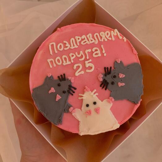 Бенто торт с крысами для подруги на день рождения 🎀