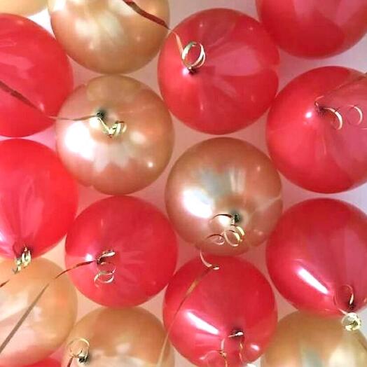 15 шаров «Красное золото»