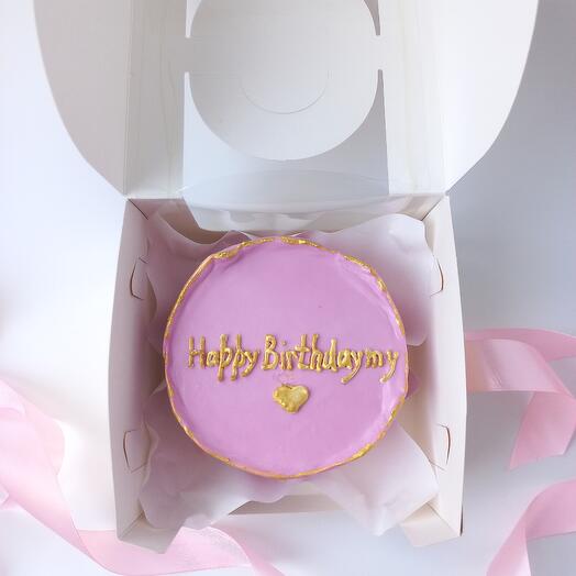 Pastel de Bento rosa